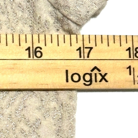 GAP Women Med Beige Sheer Lace Textured Short Sleeve T Shirt Top Y2K - Picture 4 of 6